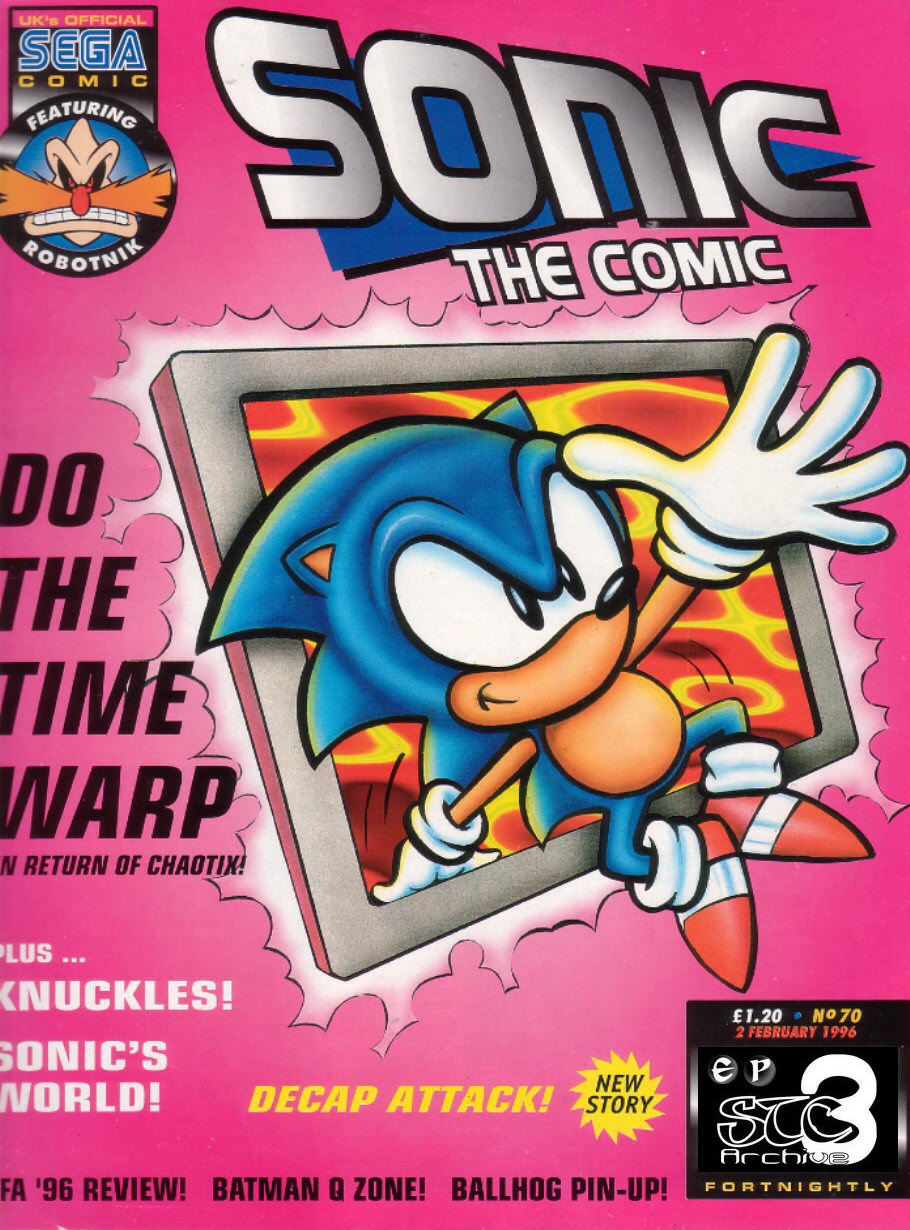 Sonic - The Comic Issue No. 070 Cover Page